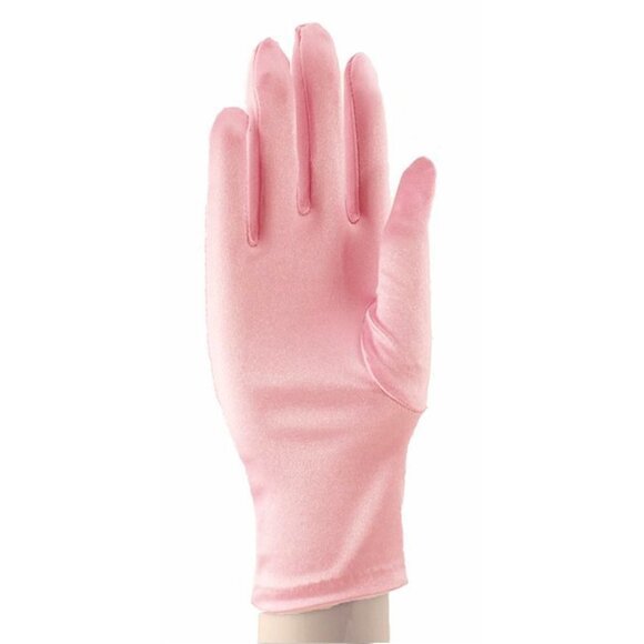 Satin Stretch Wrist Length Dress Gloves in Vibrant Colors Retro Style - Hey Viv - Picture 6 of 7